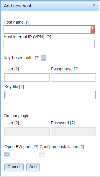 Define hosts